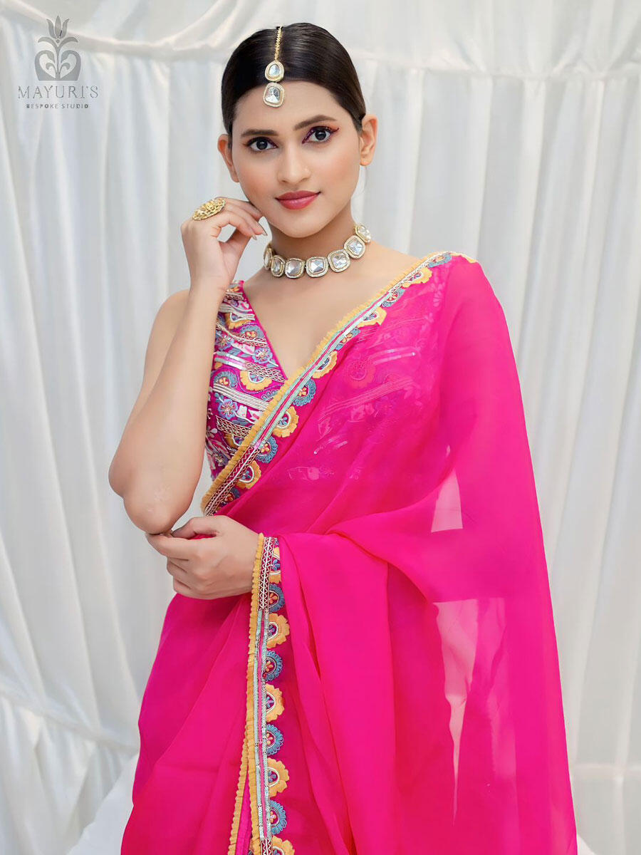 Zari Elegance Maroon Bridal Lehenga Set